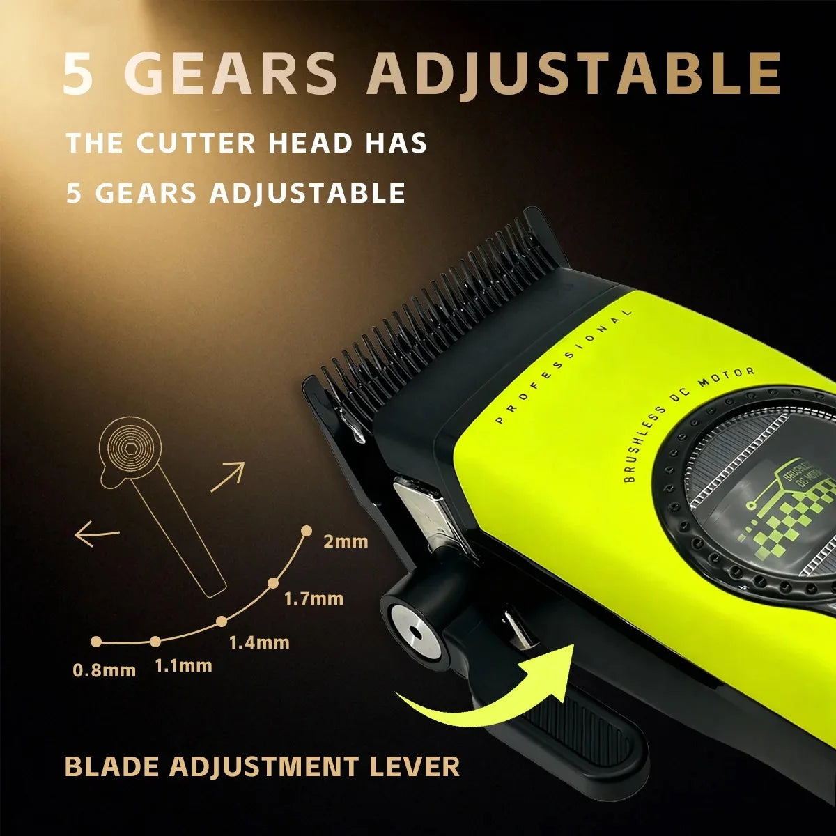 Kemei 1593 1595 Hair Trimmers Professional Barber Hair Clippers F1 -Super Engine External Brushless Motor Hair Cutting Machine 2026