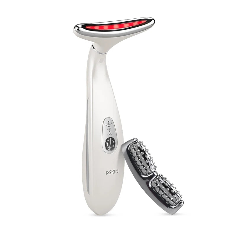 K-SKIN EMS Face Beauty Instrument Beauty Neck Massager Micro-Current Vibration Color light Senility Face Massager  Skin Care. 2026 MASAJIADOR PARA CUELLO Y MANDIBULA. ELECTRICO QUE MEJORA LA CIRCULACION Y ALINEACION