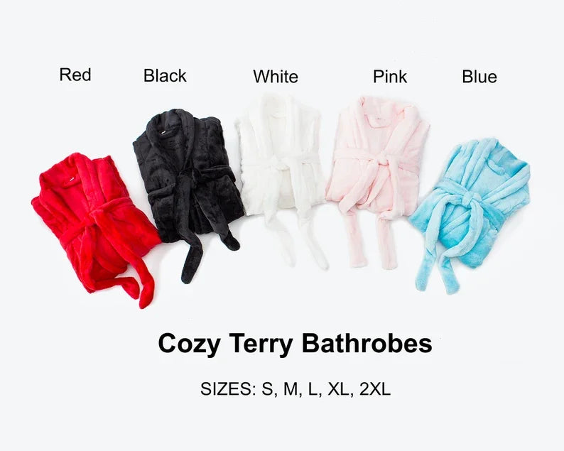 Matching King and Queen Plush Bathrobes Mr and Mrs Cozy Terry Robes for Couple Customized Gift for Him Wedding Honeymoon Robe. Bata de Baño para Pareja. Estilo Moderno 2026