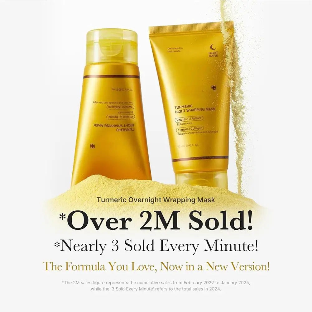 Turmeric Deep Collagen Peel Off Mask Anti Wrinkle Lifting Skin Care Masks For Nighttime Care Skin Hydrating Boost Gentle.2026 MASCARILLA NOCTURNA ANTI ACNE, HIDRATANTE Y LIMPIADOR FACIAL