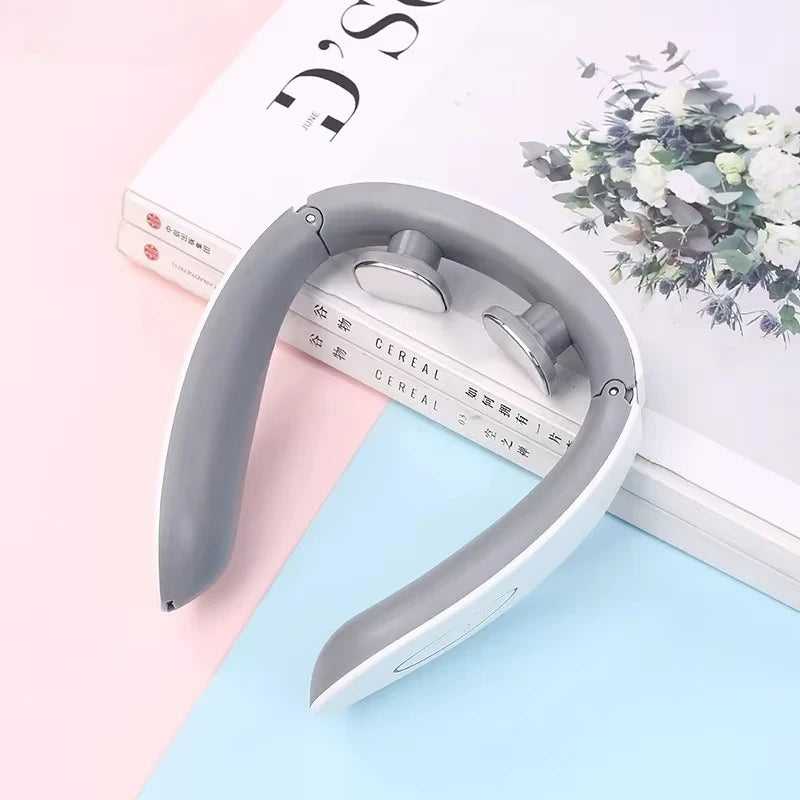 Masajeador Inteligente de Cuello y Hombros — Masaje Cervical con Vibración y Calor para Aliviar el Dolor, Pulso Terapéutico para las Vértebras Cervicales, Instrumento de Cuidado de la Salud
