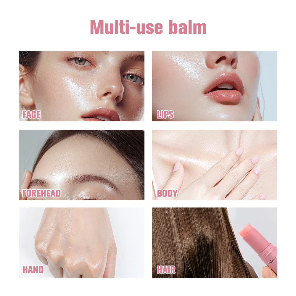 PINK Hydrating Stick Extract Deep Hydrating Facial Skin Multi-functional Pink Balm Stick Skin Care Makeup Base Products. 2026 BASE ROSADA HIDRATANTE PARA TES BLANCA. REJUVENECEDOR ANTI GRIETAS