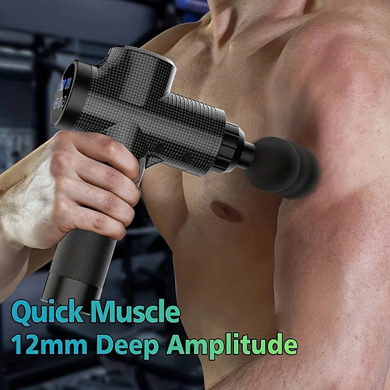 30 Level Massage Gun Fascia Deep Muscle Relax Body Neck Massager Electric Fitness Equipment Noise Reduction Male Female Masajiador Colporal