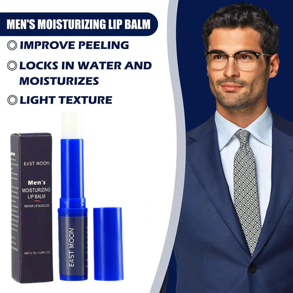 Men Lip Balm Moisturizing removing dead skin preventing dryness cracking reducing lip wrinkles relieving dryness lip care. Bálsamo labial para hombres: hidrata, evita resequedad y grietas, reduce arrugas labiales y remueve piel muerta.2026