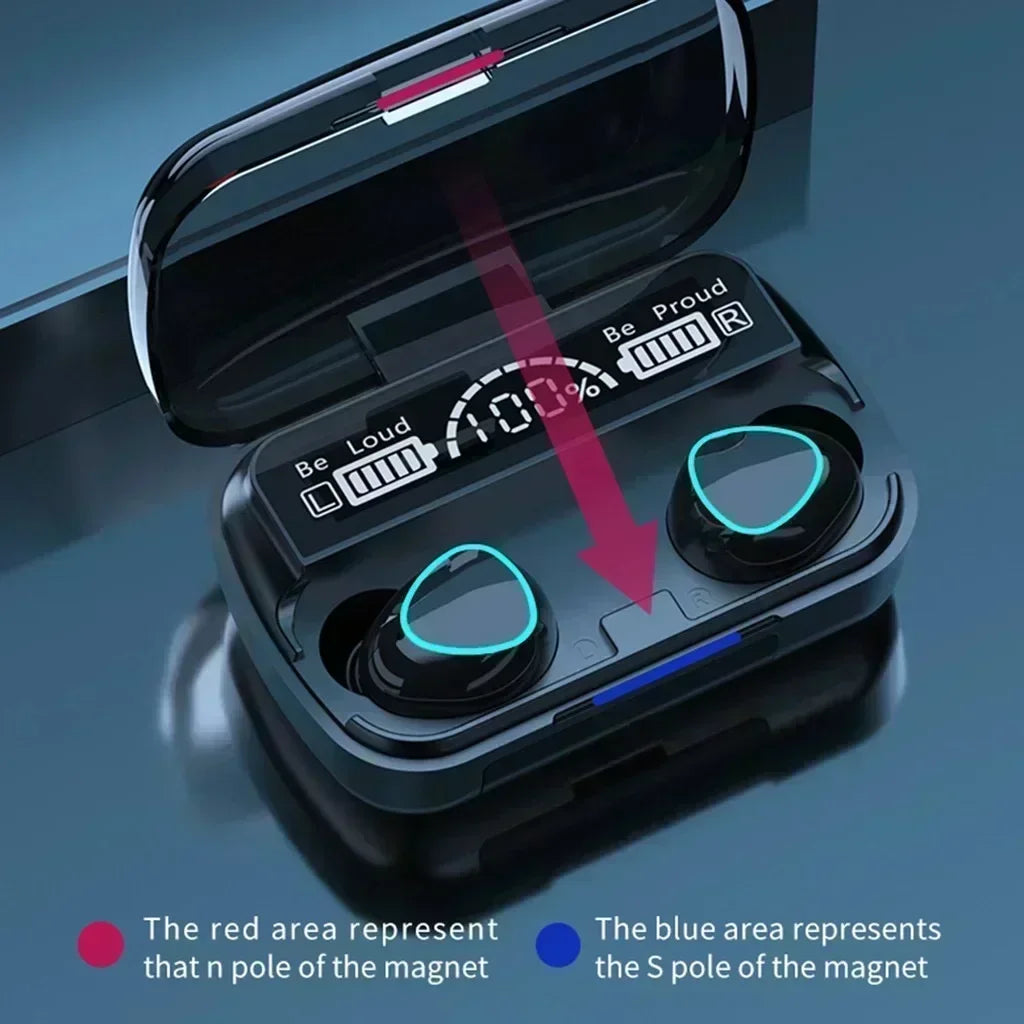 Auriculares Inalámbricos M10 Original | Bluetooth, Estéreo, Cancelación de Ruido, Micrófono, Altavoz Portátil para Gaming y Deportes