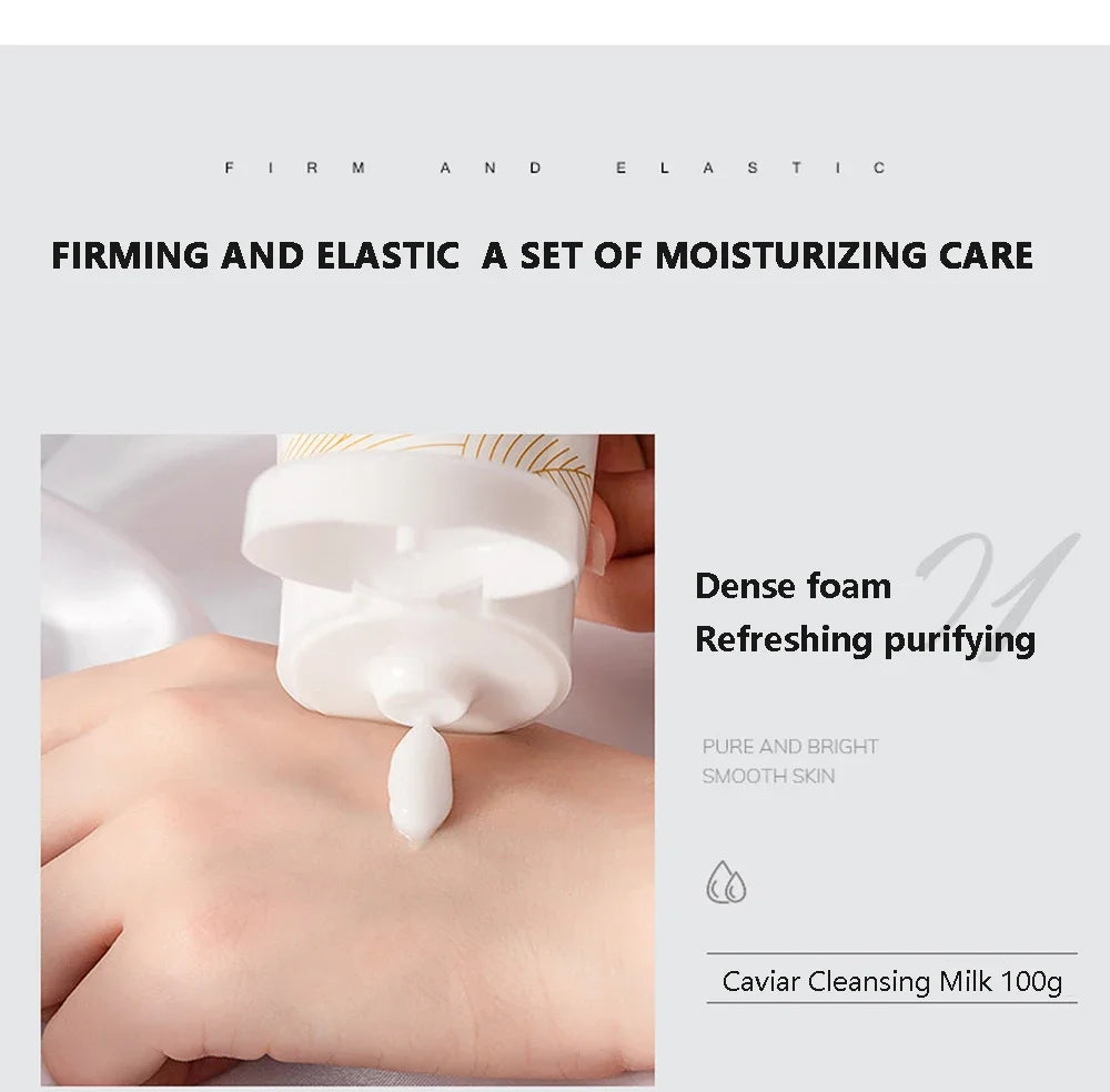 Set de Cuidado de la Piel con Caviar de 15 Piezas: Set de Sérums Faciales, Hidratante para el Rostro, Antiarugas, Aclarante, Belleza y Salud, Cuidado Facial Coreano.