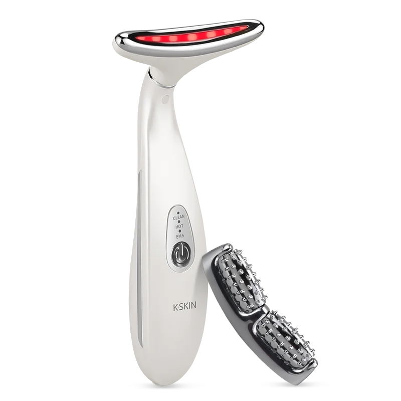 K-SKIN EMS Face Beauty Instrument Beauty Neck Massager Micro-Current Vibration Color light Senility Face Massager  Skin Care. 2026 MASAJIADOR PARA CUELLO Y MANDIBULA. ELECTRICO QUE MEJORA LA CIRCULACION Y ALINEACION