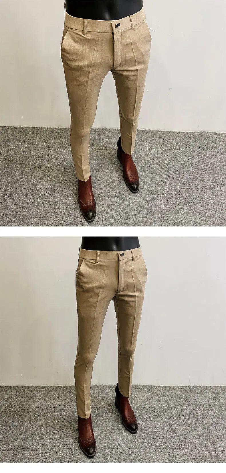 Men Suit Pants Formal Trousers Stretch Slim Pantalone Hombre Calça Masculina Solid Color Casual Dress Pants Fashion Men Clothing. Pantalones de Hombre, extra slim fit 2026. Elegantes