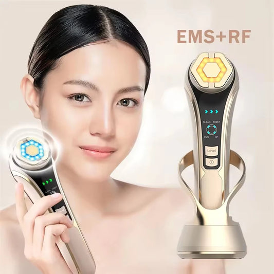 NEW Face Beauty Care Devices Multifunction Photon Skin EMS Massage Red Blue Light Anti Aging Tighten Wrinkle Removal Skin Care. 2026 DISPOSITIVO PARA LIMPIEZA FACIAL. AYUDA EL ESTIRAMIENTO.