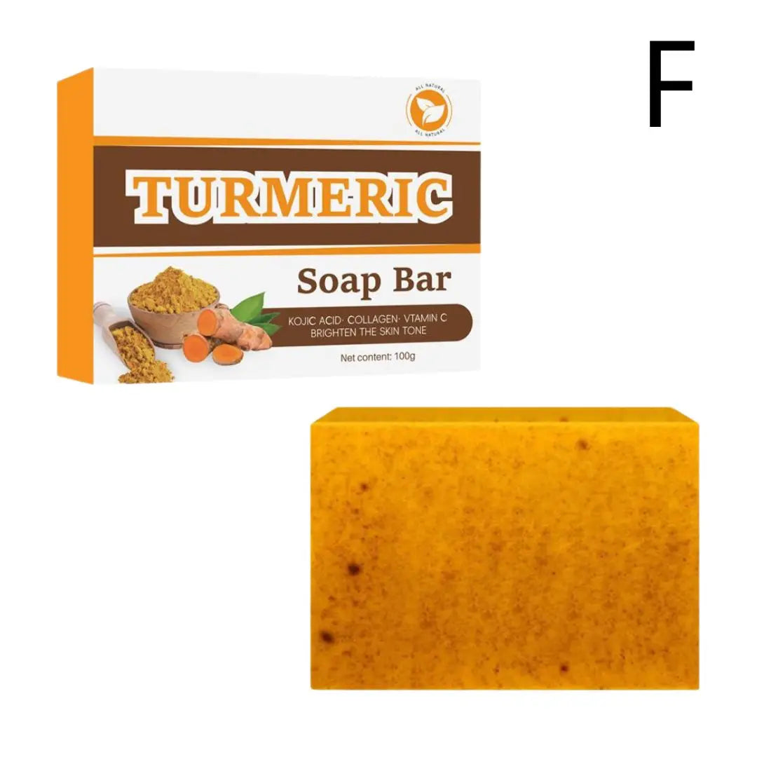 Turmeric Soap & Kojic Acid Soap Body And Facial Cleaning Handmade Soap For Dark Skin Glowing Even Skin Tone Tender Skin Care.2026 JABON MAGIGO FACIL DE CURCUMA HIDRATA Y REJUVENECE TU PIEL