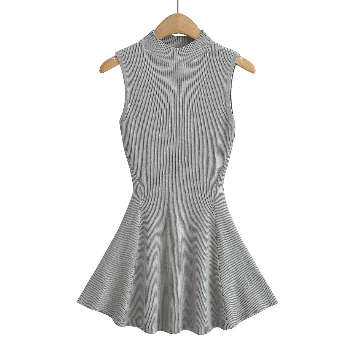 Summer Dresses for Women 2026 Sexy Sleeveless Knitted Dress Vestido Pullover Bodycon Mini Dress Summer