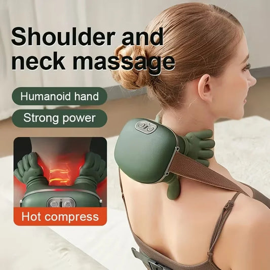 Masajeador de Cuello 2026 — Masajeador Eléctrico de Hombros y Cervical, Masaje de Tejido Profundo para el Cuerpo, Casi como un Masajista Real