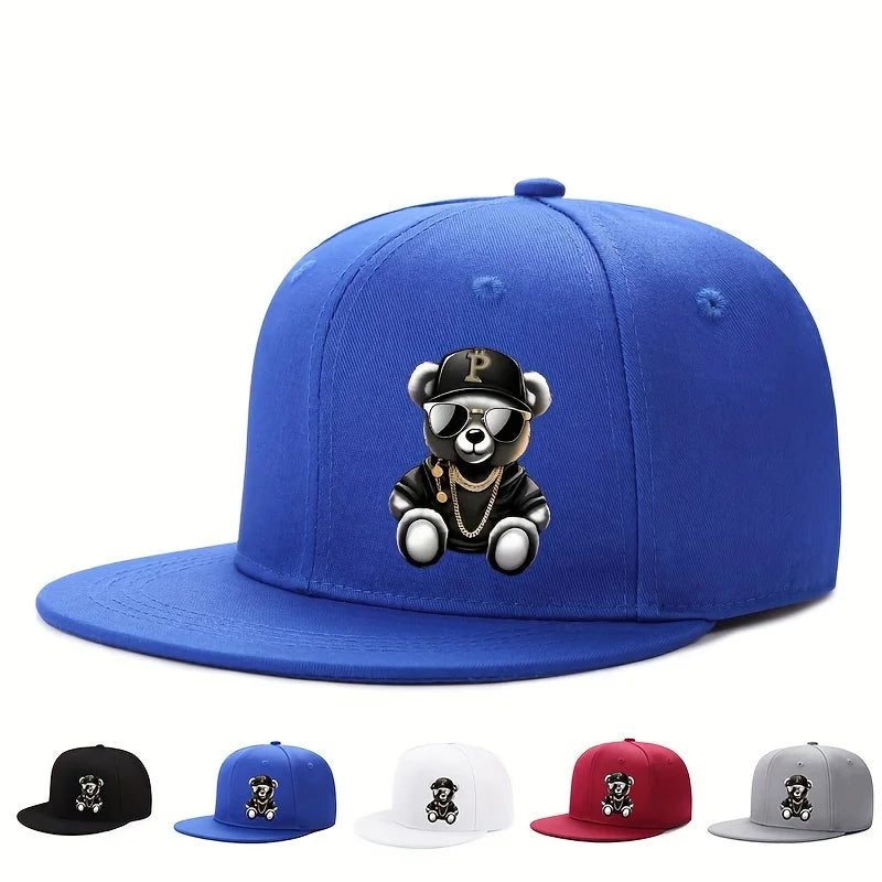 Adjustable Cartoon Bear Printed Hip Hop Baseball Cap Outdoor Sports Beach Casual Wea Fit for Men and Woment street snapback hat Gorras de Hombres Modernas y Elegantes 2026
