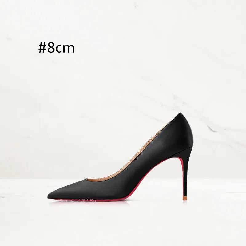 2025 Winter New High-heeled Shoes for Women, Green, Real Silk Satin, Thin Heel, Pointed Toe,Elegant,12cm,Single Shoes for Ladies 2026