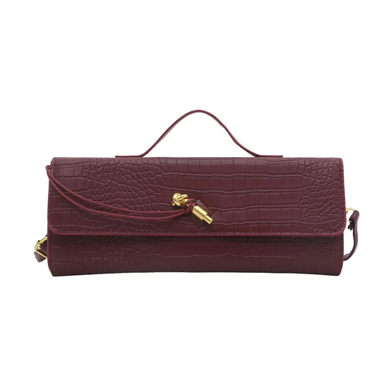 Woven Handbag, 2025 New Soft Leather Evening Bag, Fashionable and Versatile Horizontal Carrying Crossbody Bag.2026