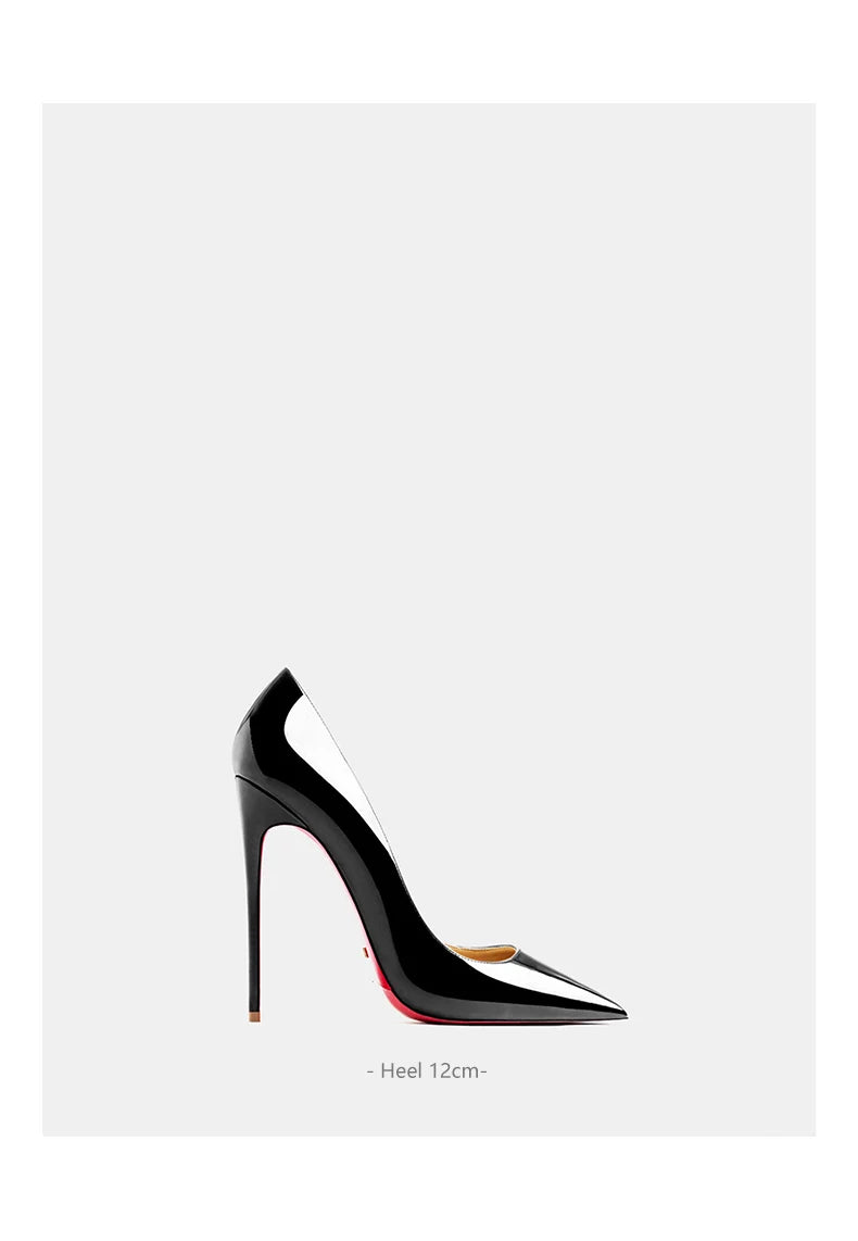 Elegant Woman Heeled Shoes 2026 Trend Luxury Red Bottoms High Heels Pointed Toe Stiletto Pumps 12 cm Party Dress Wedding Shoes 2026