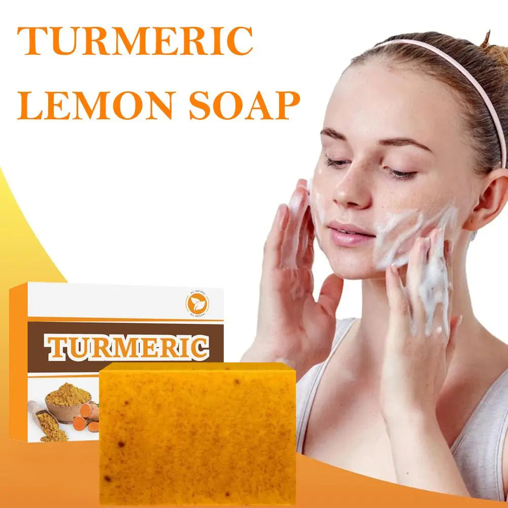Turmeric Soap & Kojic Acid Soap Body And Facial Cleaning Handmade Soap For Dark Skin Glowing Even Skin Tone Tender Skin Care.2026 JABON MAGIGO FACIL DE CURCUMA HIDRATA Y REJUVENECE TU PIEL