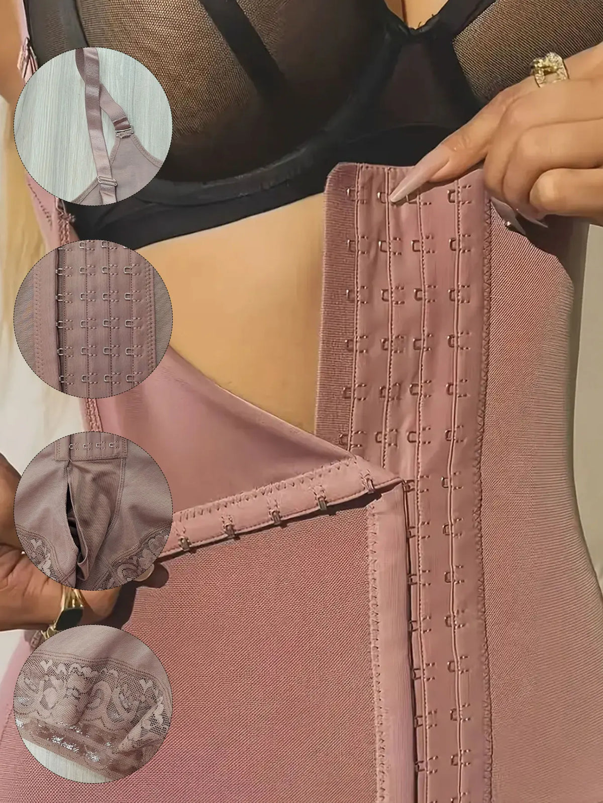 Fajas Postparto para Mujer, Moldeador Corporal de Alta Compresión, Reductor Adelgazante para Mujer, Ropa Interior Sexy, Body Moldeador Push Up. Compresion Extrema Alta