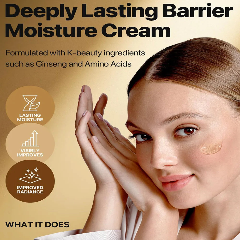 Nature Ginseng Gold Silk Watery Cream Gold Premium Skin Care,Anti-Aging Moisturizer for Skin, Wrinkle Care with Ginseng Saponins. 2026 CREMA HIDRATANTE DORADA ANTI GRIETAS FACIALES