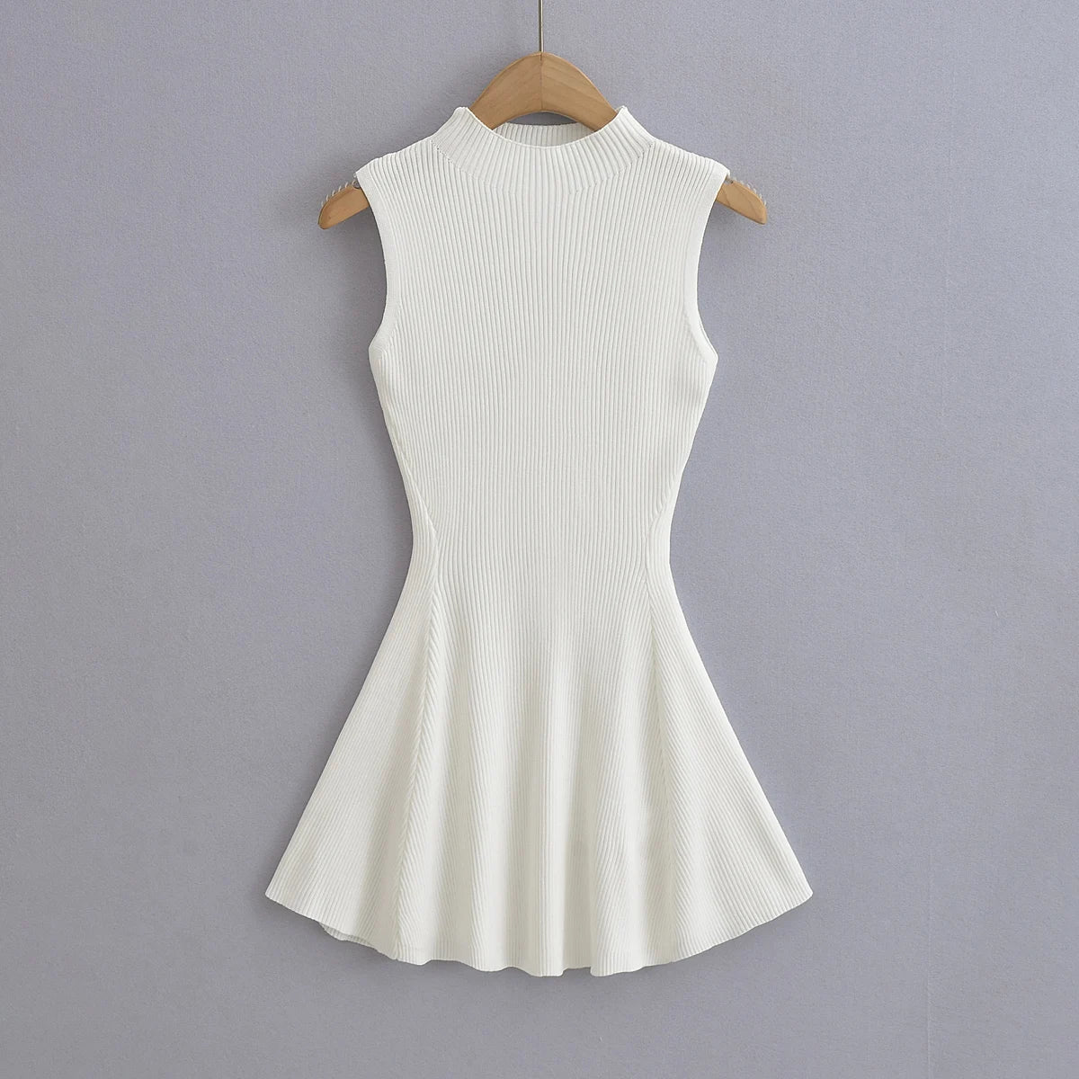 Summer Dresses for Women 2026 Sexy Sleeveless Knitted Dress Vestido Pullover Bodycon Mini Dress Summer