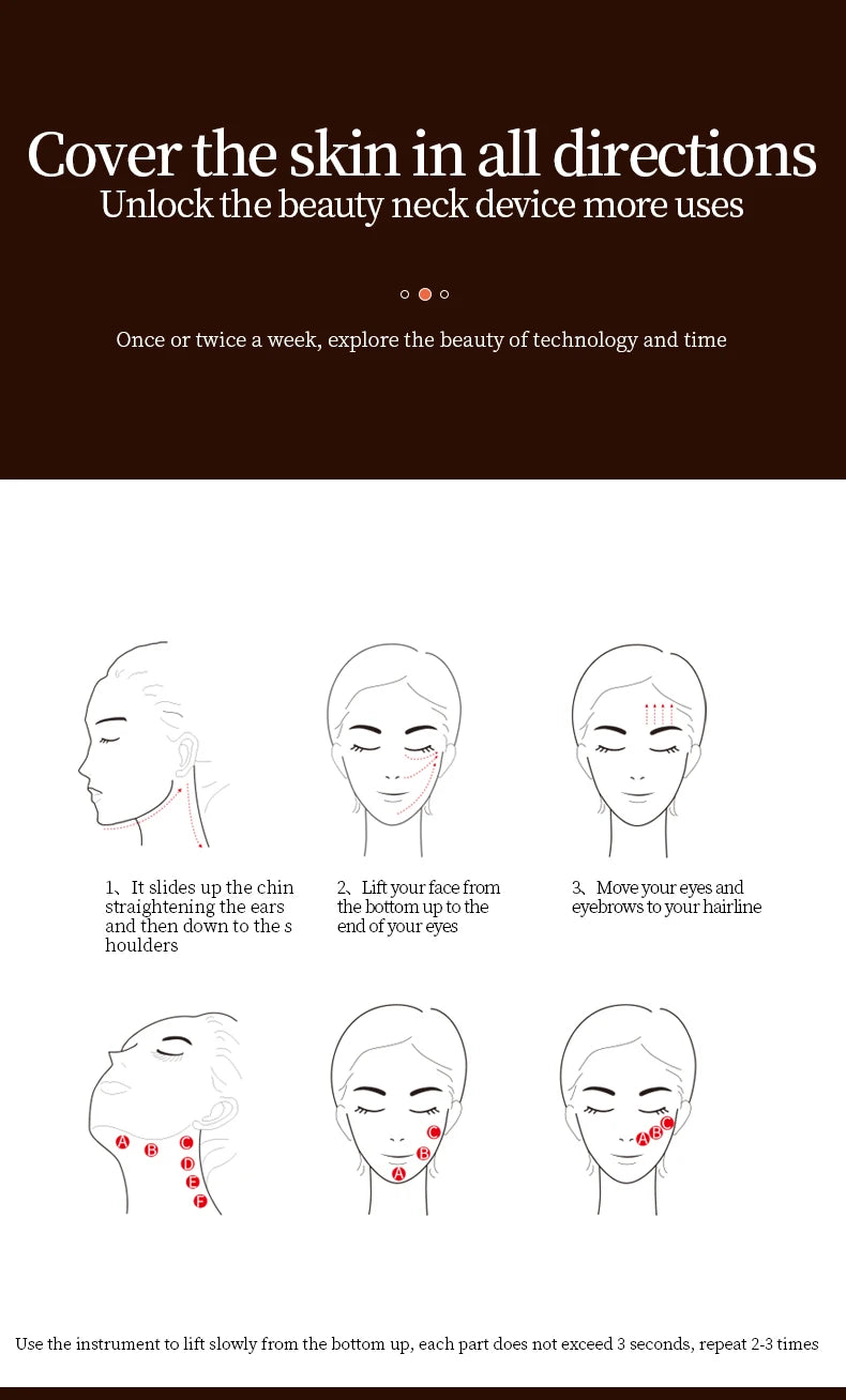 K-SKIN EMS Face Beauty Instrument Beauty Neck Massager Micro-Current Vibration Color light Senility Face Massager  Skin Care. 2026 MASAJIADOR PARA CUELLO Y MANDIBULA. ELECTRICO QUE MEJORA LA CIRCULACION Y ALINEACION