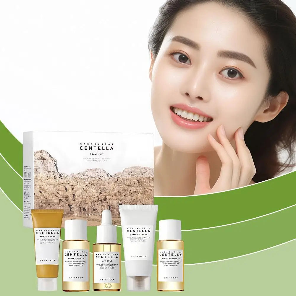 Original Centella Travel Kit Redness Moisturising Skin Reduce Dryness Anti Acne Repair Face Damaged Barrier Skin Care. LF