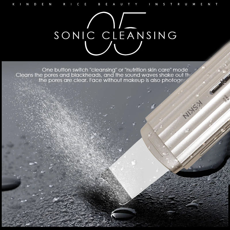 KSKIN Professional Electric Facial Dead Skin Peeling Sonic Cleaning Ultrasonic Skin Scrubber.2026 ULTRASONICO FACIAL REMOVEDOR DE PIEL MUERTA