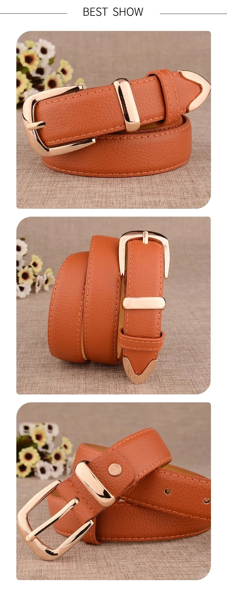 Women's Trousers Belt  Leather Trend White Belt Fashion High Quality Trouser Belts Solid Vintage Pin Buckle Ladies Strap 2026