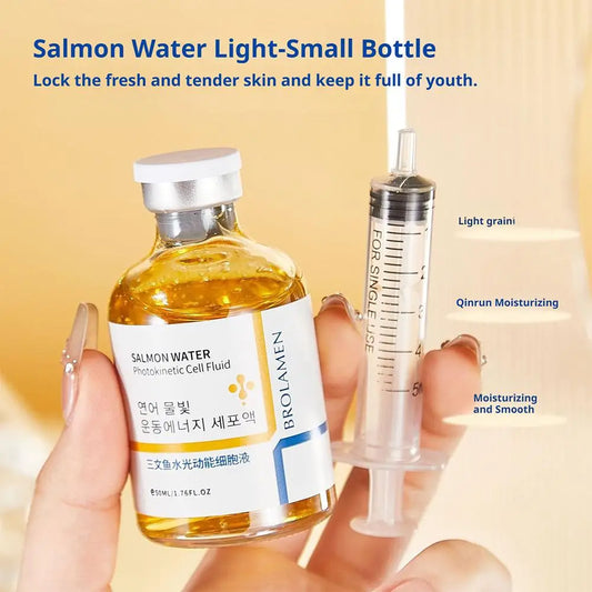 Skin Rejuvenation Essence Salmon Wrinkle Serum Strengthen Skin Barrier Function 24 Hours Continuous Hydration Fiming Care. 2026 REJUVENECEDOR FACIL DE SALMON, ANTI ARRUGAS