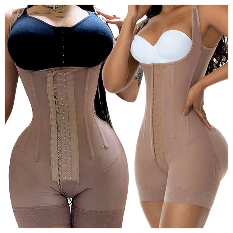 Fajas Colombianas Postquirúrgicas, Moldeadoras y Compresoras, Entrenador de Cintura, Levanta Glúteos, Ropa Moldeadora para Mujer, Moldeador Corporal Completo, Faja de Compresión BBL. Material Duradero.