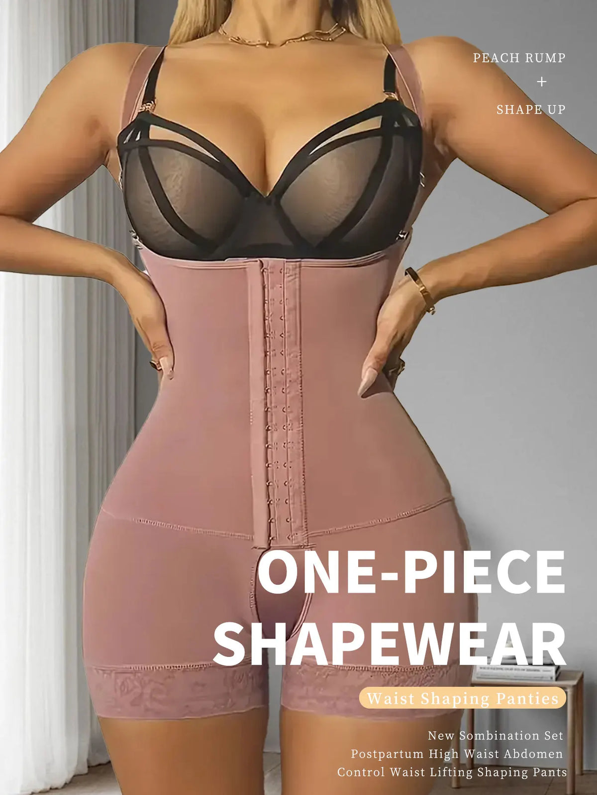 Fajas Postparto para Mujer, Moldeador Corporal de Alta Compresión, Reductor Adelgazante para Mujer, Ropa Interior Sexy, Body Moldeador Push Up. Compresion Extrema Alta