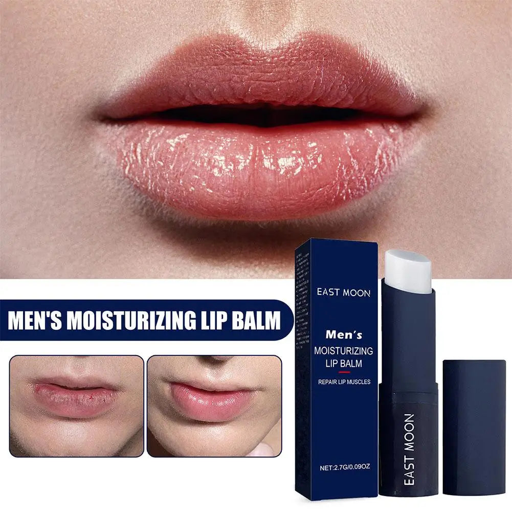 Men Lip Balm Moisturizing removing dead skin preventing dryness cracking reducing lip wrinkles relieving dryness lip care. Bálsamo labial para hombres: hidrata, evita resequedad y grietas, reduce arrugas labiales y remueve piel muerta.2026