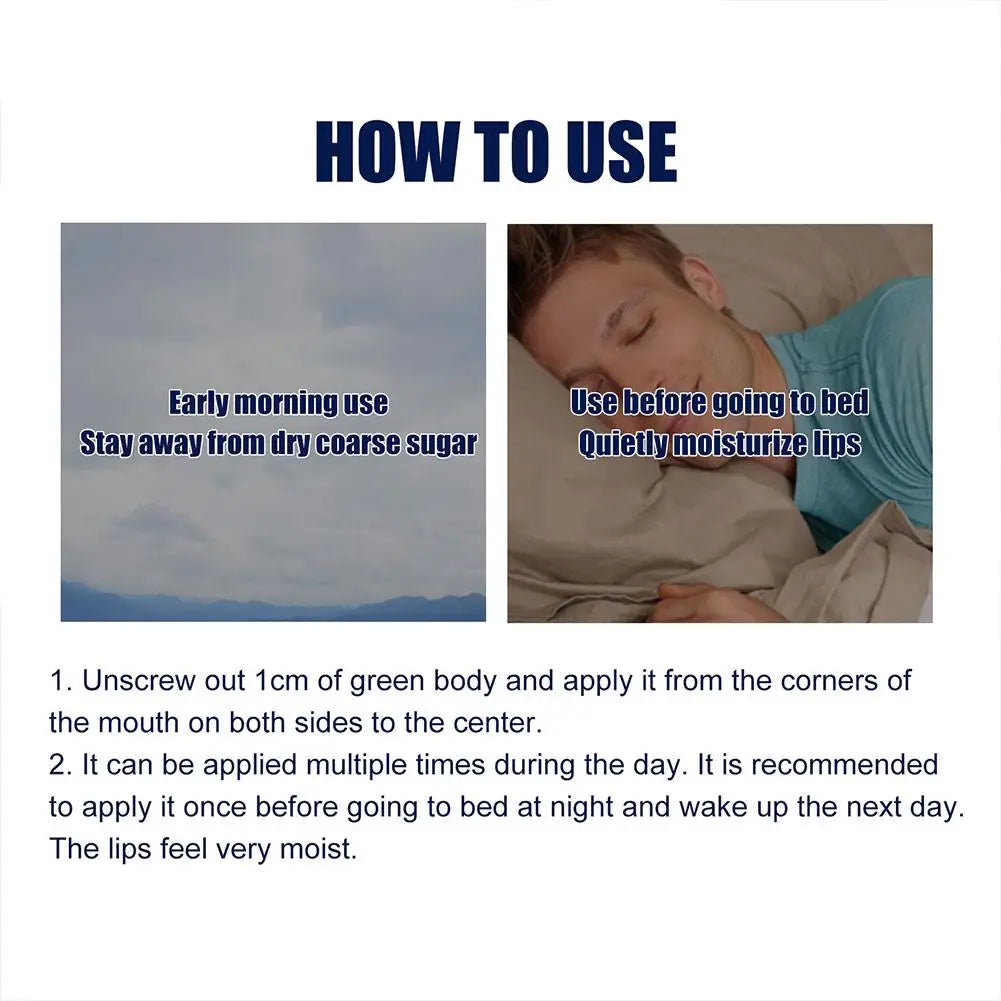 Men Lip Balm Moisturizing removing dead skin preventing dryness cracking reducing lip wrinkles relieving dryness lip care. Bálsamo labial para hombres: hidrata, evita resequedad y grietas, reduce arrugas labiales y remueve piel muerta.2026