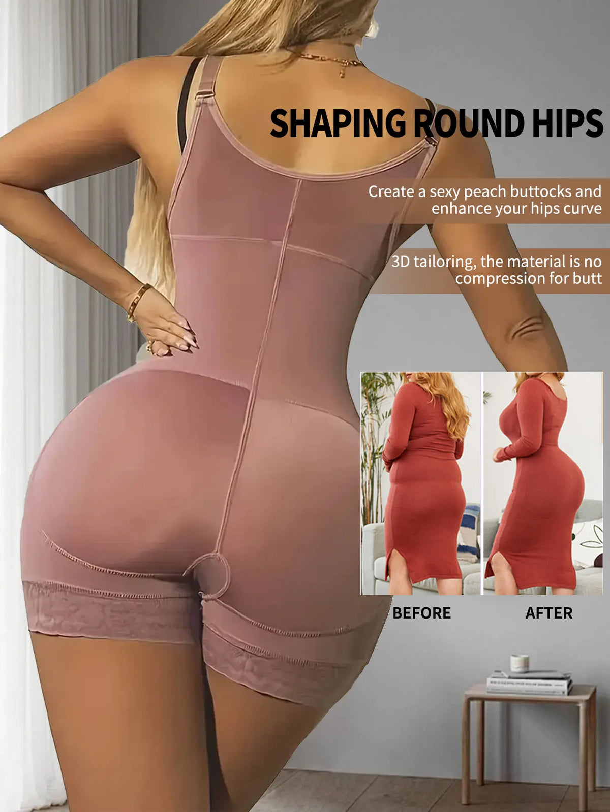 Fajas Postparto para Mujer, Moldeador Corporal de Alta Compresión, Reductor Adelgazante para Mujer, Ropa Interior Sexy, Body Moldeador Push Up. Compresion Extrema Alta