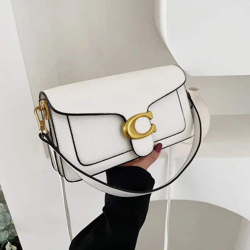 This year's new fashionable underarm shoulder bag with two shoulder straps and a diagonal small square bag 2026