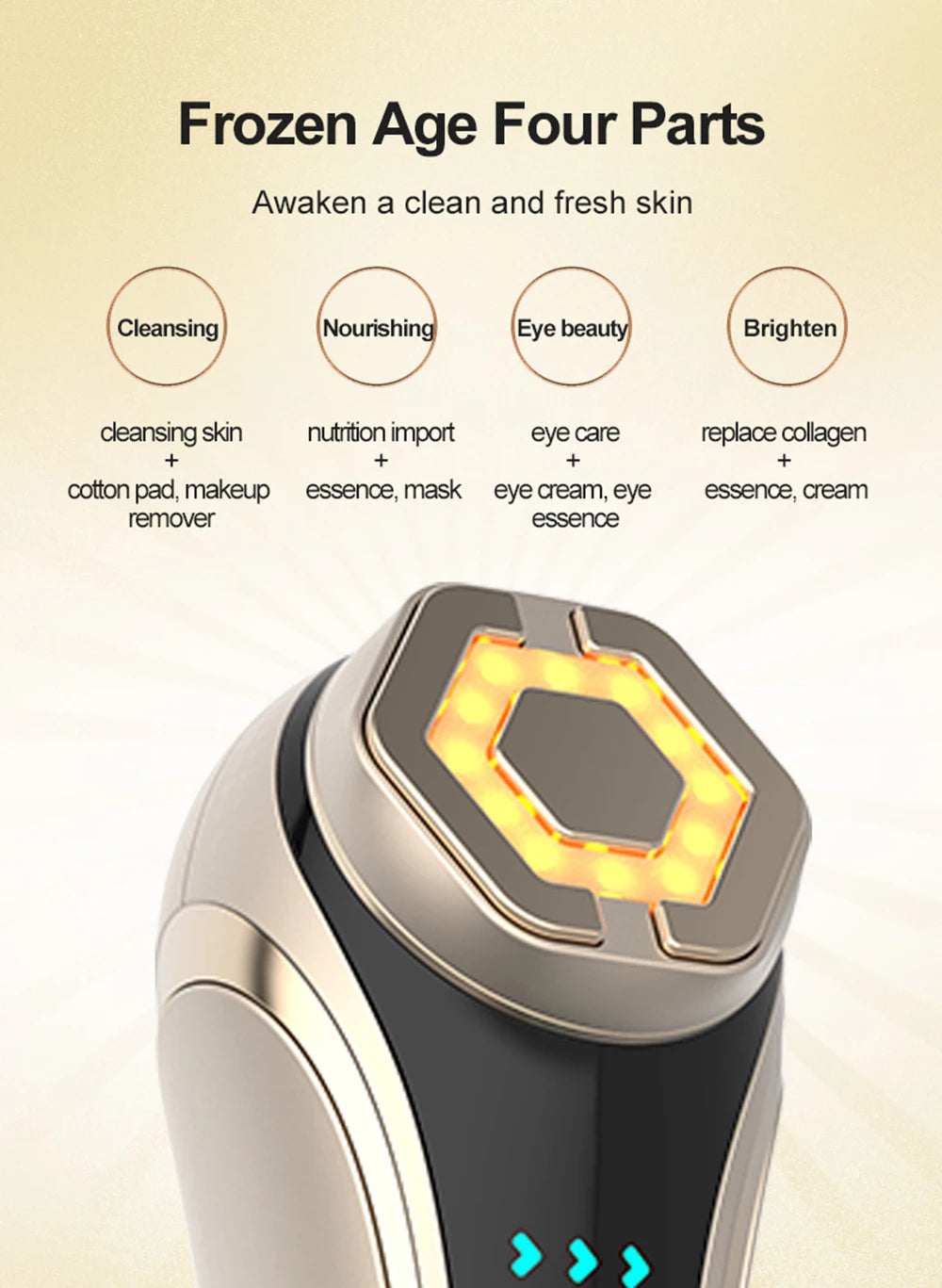 NEW Face Beauty Care Devices Multifunction Photon Skin EMS Massage Red Blue Light Anti Aging Tighten Wrinkle Removal Skin Care. 2026 DISPOSITIVO PARA LIMPIEZA FACIAL. AYUDA EL ESTIRAMIENTO.