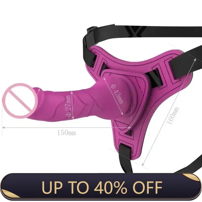 2026. Dildos Strap on Wearable Realistic Dildo Pants for Women Gay G-spot Penis Harness Belt Erotic Panties Adult Sex Toys for L 2026