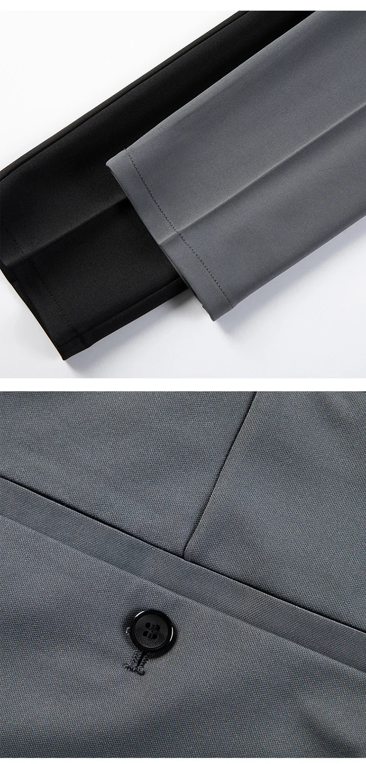 Men Suit Pants Formal Trousers Stretch Slim Pantalone Hombre Calça Masculina Solid Color Casual Dress Pants Fashion Men Clothing. Pantalones de Hombre, extra slim fit 2026. Elegantes