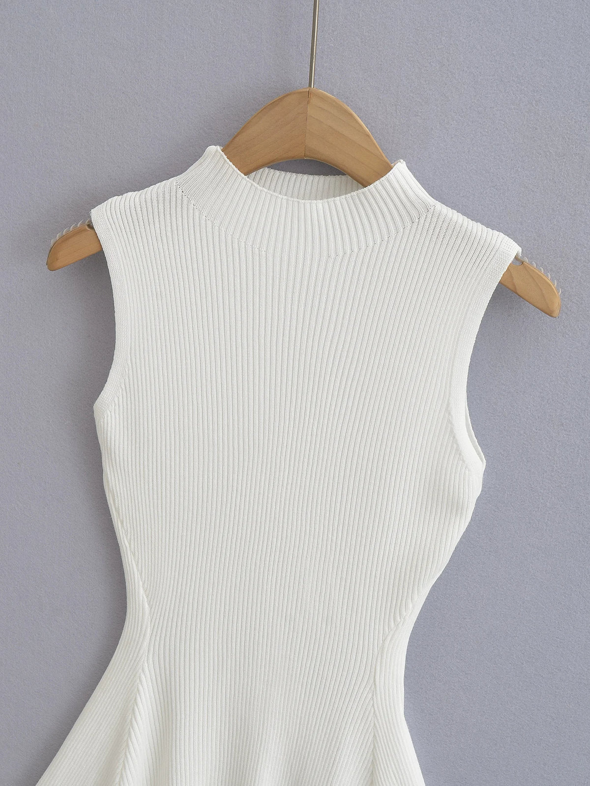 Summer Dresses for Women 2026 Sexy Sleeveless Knitted Dress Vestido Pullover Bodycon Mini Dress Summer