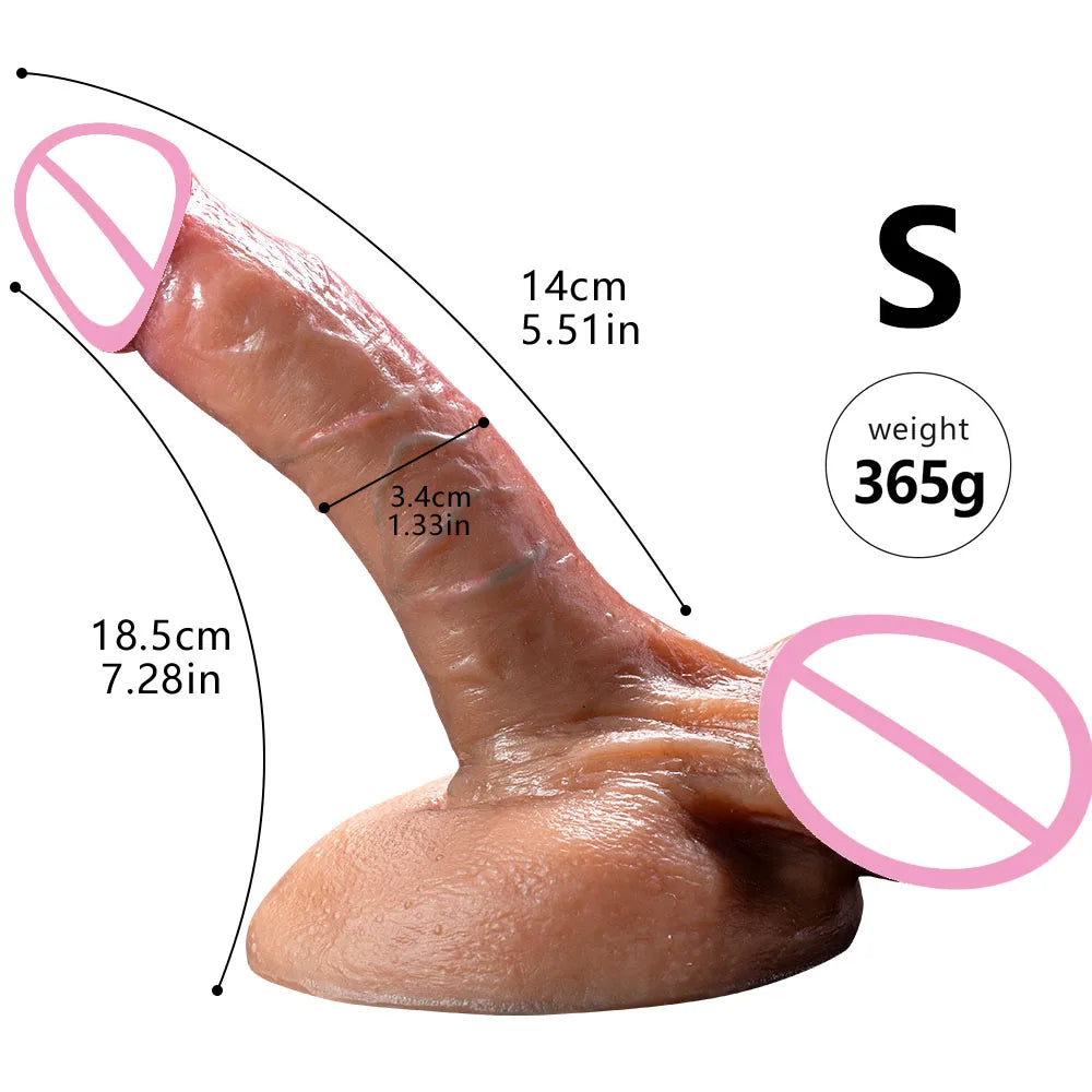 XXL soft  Skin Feel Realistic Dildo Adult Sex Toys for Women Big Suction Cup Soft Double Silicone Masturbators Penis Dick Dildo 2026 Consolador Para Ocasion Intima