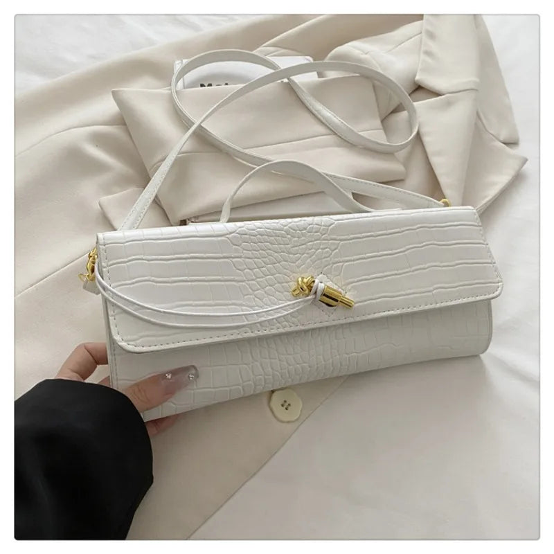 Woven Handbag, 2025 New Soft Leather Evening Bag, Fashionable and Versatile Horizontal Carrying Crossbody Bag.2026