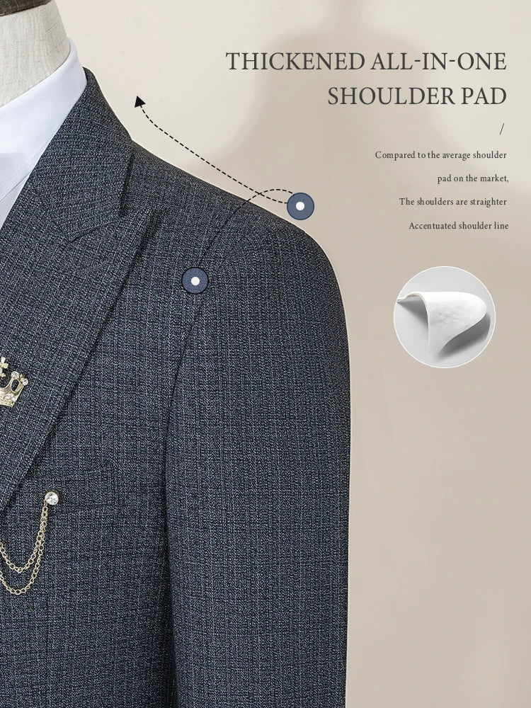 ST Cassy high quality suit men complete 3 pieces luxury Elegant Slim Fit Male Groom Wedding Party Dress Suit Business Office. 2026 Trajes Para Hombre, Bodas, Bautizos, Ocasion Elegante