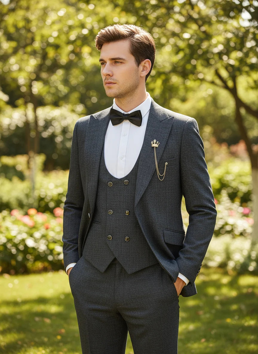 ST Cassy high quality suit men complete 3 pieces luxury Elegant Slim Fit Male Groom Wedding Party Dress Suit Business Office. 2026 Trajes Para Hombre, Bodas, Bautizos, Ocasion Elegante