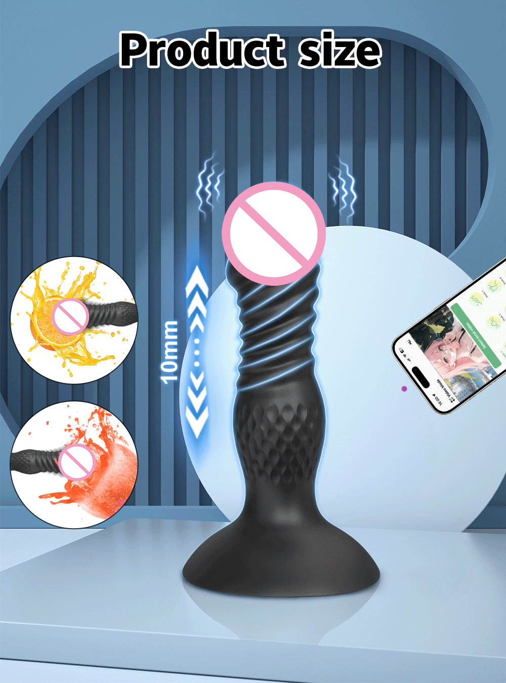 Thrusting Anal Plug Vibrator Butt Plug Male Prostate Massager Telescopic G Spot Vibrator Stimulator Sex Toys for Women Men 18+