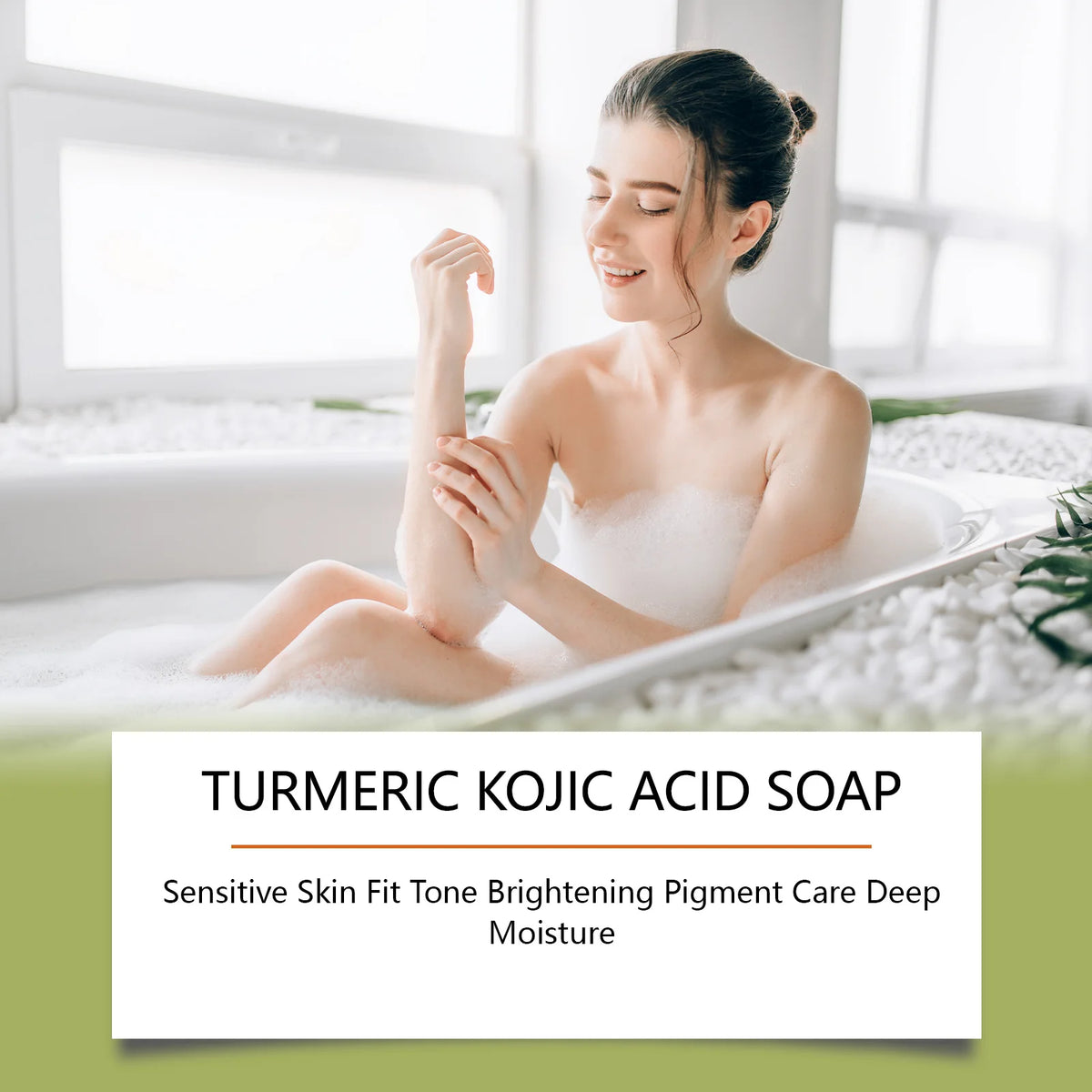 Turmeric and Kojic Acid Soap Deep Hydration Brightening Skin Care Products Soft Smooth Body Cleaning Skin Lightening Soap 100g.2026 JABON DE CURCUMA Y ACIDO DE KOJICO AYUDA A LA PIGMENTACION FACIAL