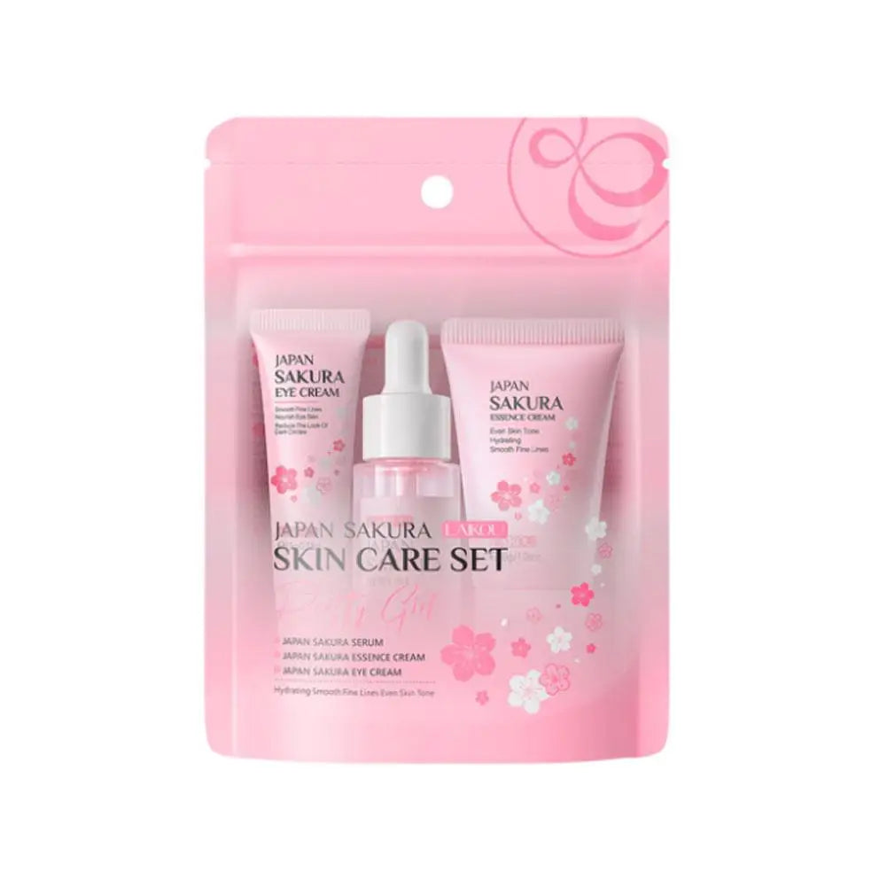 5/3pcs/Set Sakura Skin Care Sets Face Cream Serum Toner Facial Cleanser Sunscreen Eye Cream Gift Box Face Skin Care Set Product.2026 SERUM FACIAL. HUMECTANTE FACIL. REJUVENECEDOR PROTECCION CONTRA ARRUGAS FACIALES