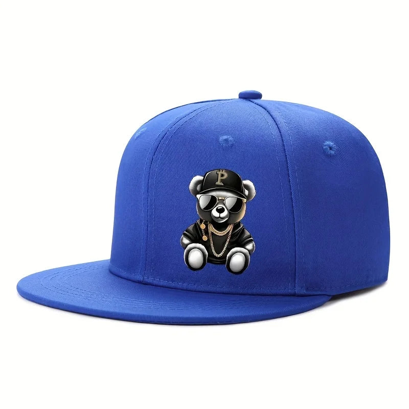 Adjustable Cartoon Bear Printed Hip Hop Baseball Cap Outdoor Sports Beach Casual Wea Fit for Men and Woment street snapback hat Gorras de Hombres Modernas y Elegantes 2026