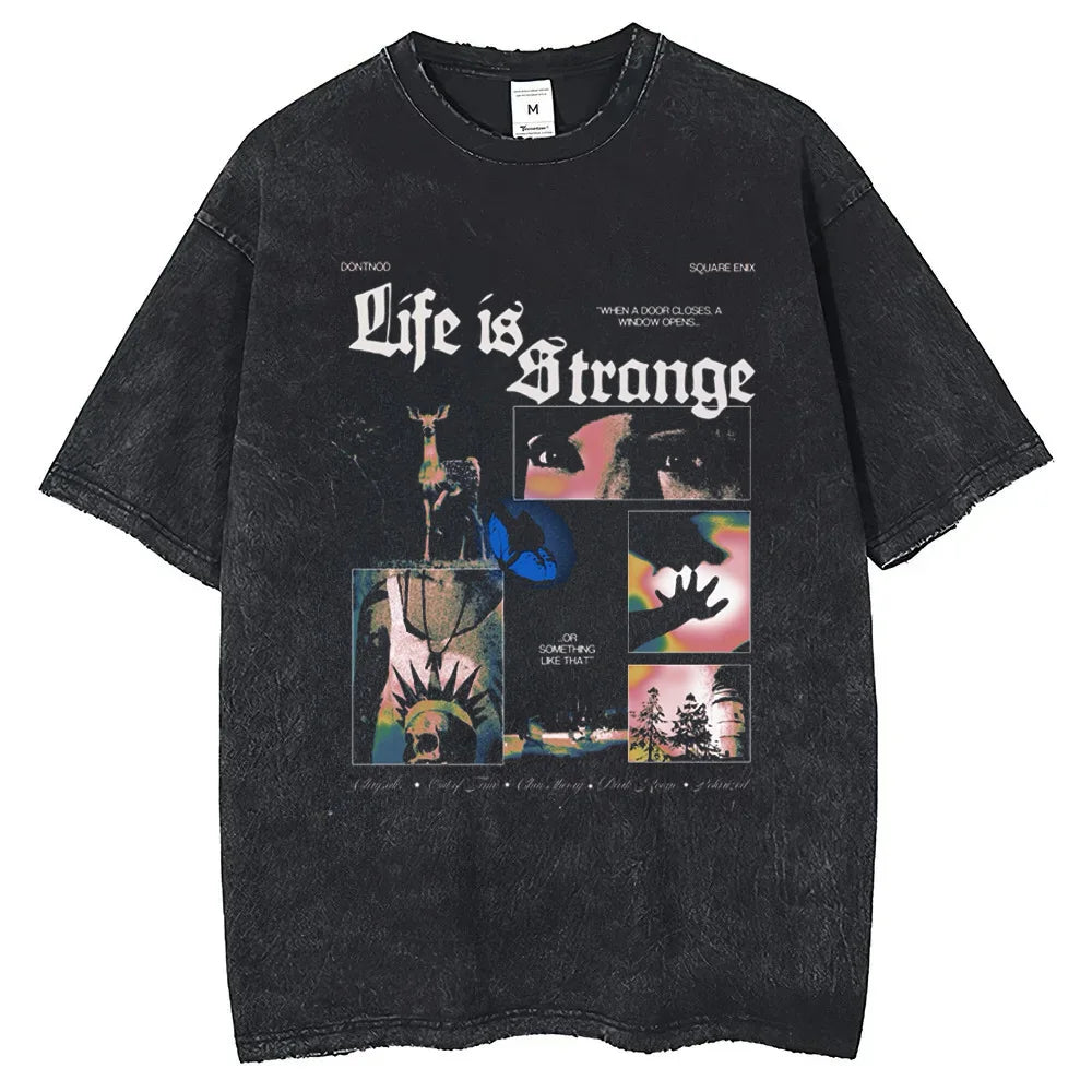 Life Is Strange Cotton T-shirt Short Sleeve Custom Man T-shirts Mens Tshirt Hip Hop Streetwear New Arrival Male Clothes. 2026