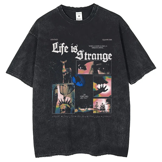 Life Is Strange Cotton T-shirt Short Sleeve Custom Man T-shirts Mens Tshirt Hip Hop Streetwear New Arrival Male Clothes. 2026