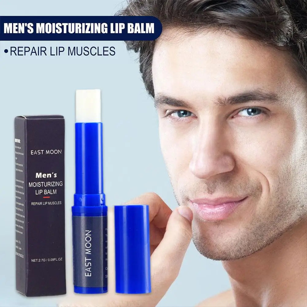 Men Lip Balm Moisturizing removing dead skin preventing dryness cracking reducing lip wrinkles relieving dryness lip care. Bálsamo labial para hombres: hidrata, evita resequedad y grietas, reduce arrugas labiales y remueve piel muerta.2026